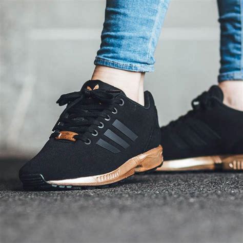 adidas zwart flux rose goud|adidas zx flux locker.